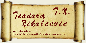 Teodora Nikolčević vizit kartica